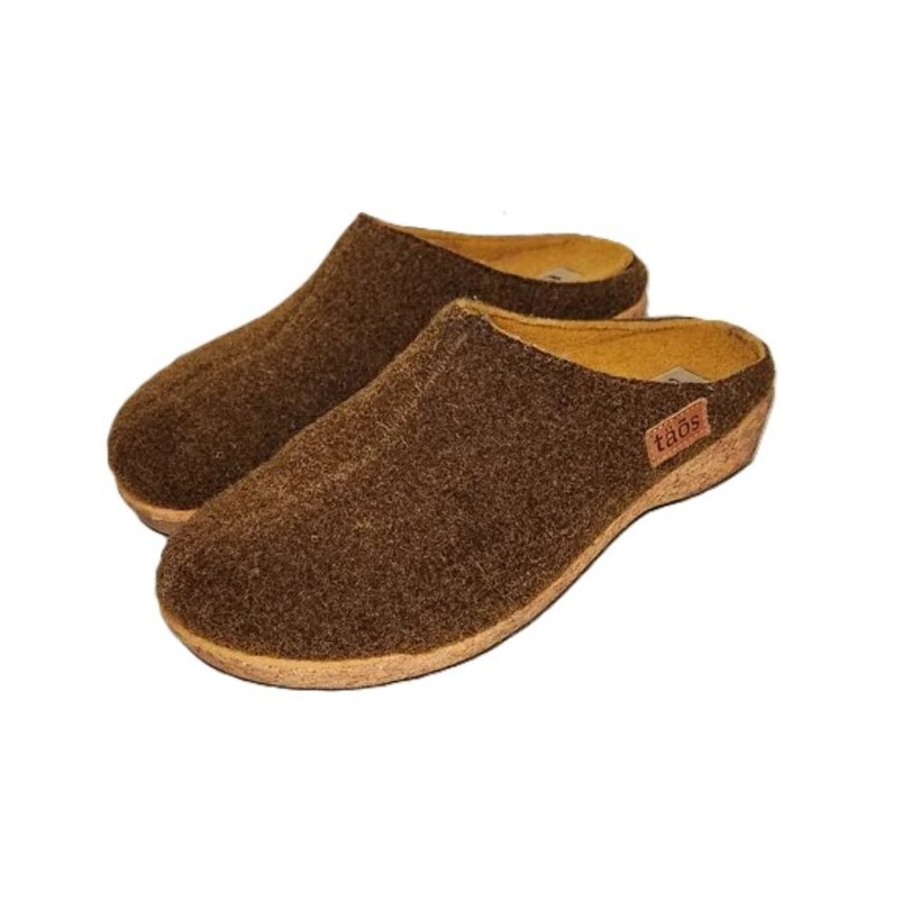 Taos Woollery Wool‎ Clog Slip On Slipper Rubber Sole Comfort Boho Cottagecore 39